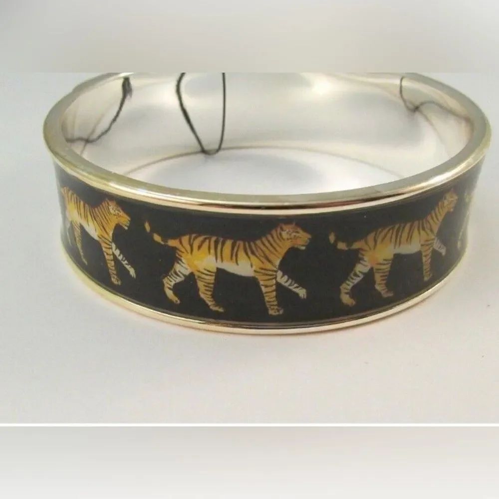 NEW Chico’s Luna Tiger Print Cuff Bracelet / Bangle